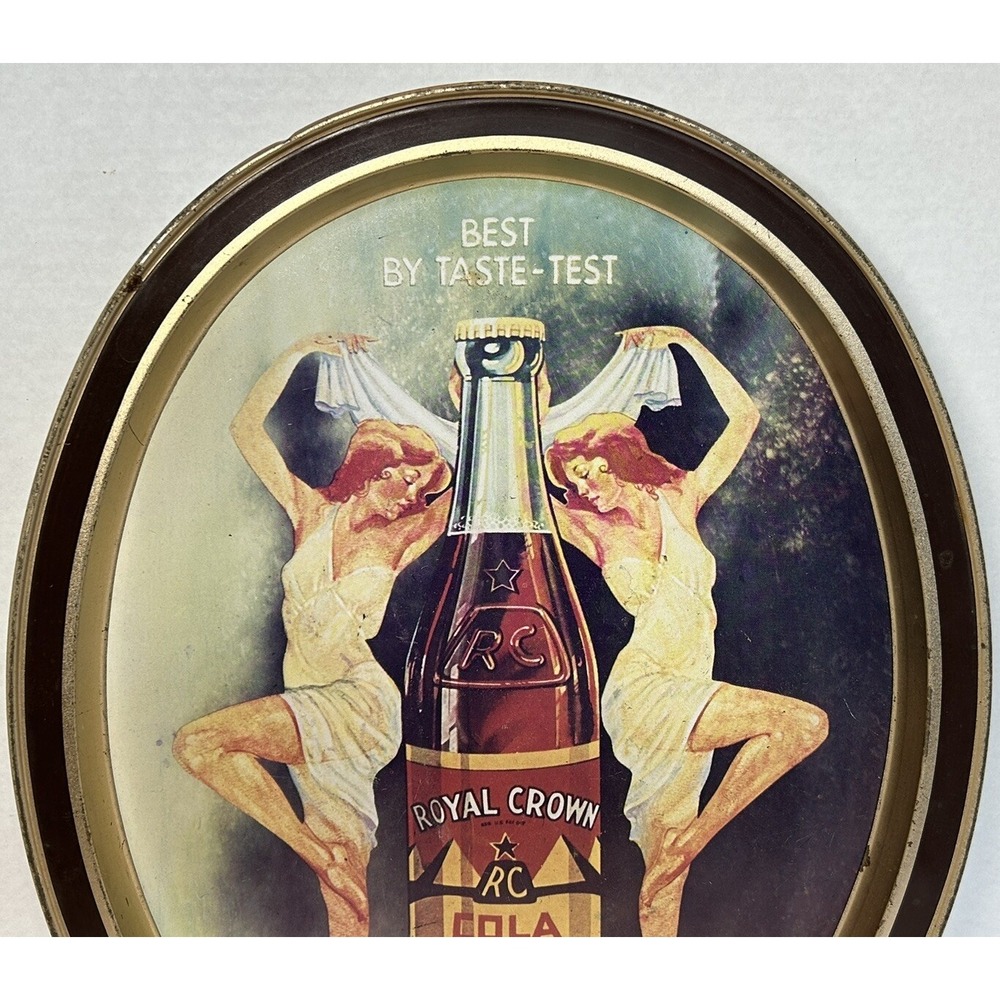Royal Crown RC Cola Metal Serving Tray Made in Frenchtown, NJ USA Fabcraft Inc. - Picture 3 of 10